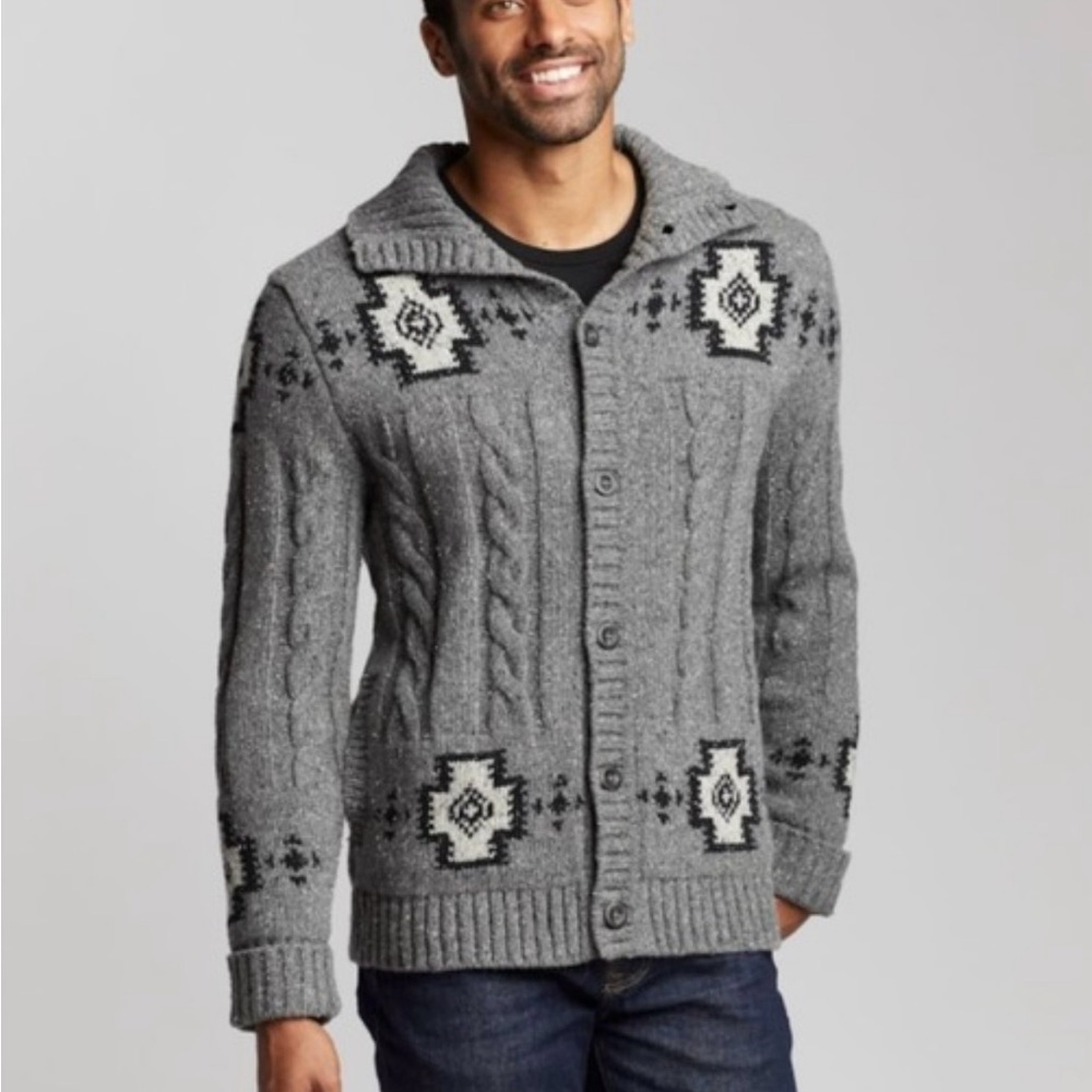 Pendleton Lambswool Cable Cardigan